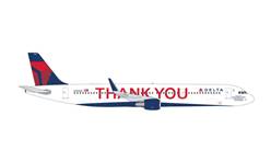 AIRBUS A321 DELTA AIR LINES "THANK YOU" (8,9 cm)