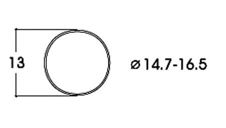 AROS PARA RUEDAS DE (14,7 a 16,5 mm) (10 un)