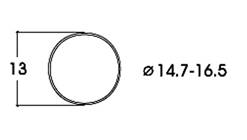 AROS PARA RUEDAS DE (14,7 a 16,5 mm) (10 un)