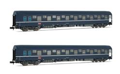 FRANCIA SNCF SET DE 2 COCHES CAMA TIPO T2 EPOCA V-VI