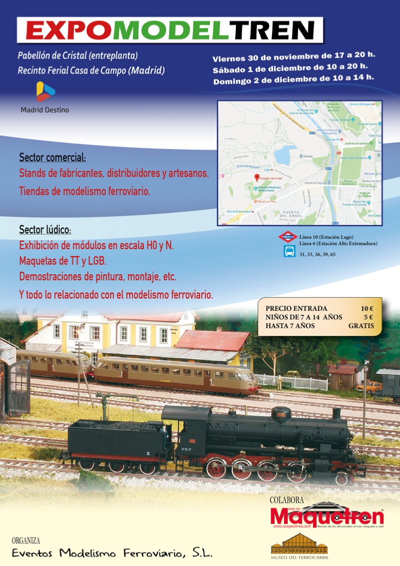 Expomodeltren, del 30 de noviembre al 2 de diciembre