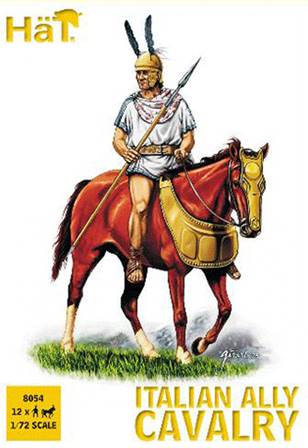 CABALLERÍA ALIADA ITALIANA - GUERRAS PÚNICAS (12 soldados a cabaLLO)