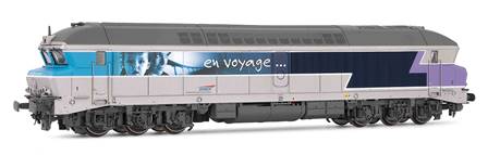 FRANCIA SNCF LOC.  DIESEL CC 72074 EN VOYAGE (CONECTOR DE 21 PINS)