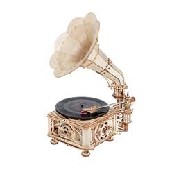 GRAMOFONO CON DISCO- FUNCIONAL (424 piezas)- 22,6 x 26,1x  42,9 cm