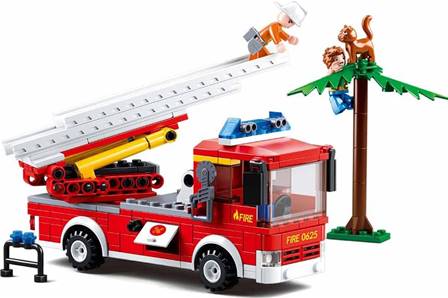 CAMION DE BOMBEROS CON ESCALA