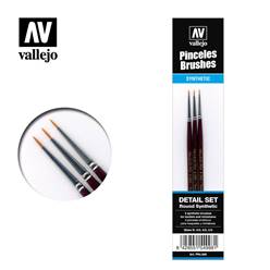 SET DE 3 PINCELES REDONDOS (4/0, 3/0, 2/0)