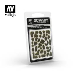 PENACHOS IRREGULARES DE HIERBAS (4 mm,35 uds.) -VERDE TURBA