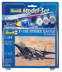 F-15J STRIKE EAGLE & BOMBS CON PEGAMENTO+PINCELES+PINTURA