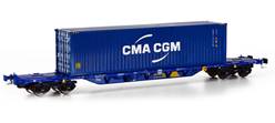 CONTINENTAL RAIL VAGON PLATAFORMA CON CONTENEDOR CMA CGM