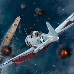 AVION USN SB2U 3 BATTLE OF MIDWAY 