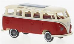VW T1B SAMBA BEIGE CLARO ROJO