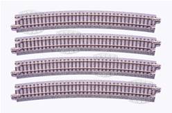 CURVAS RADIO-718 mm.15°  COMPENSACIÓN DESVÍOS 20-202  20-203 (4 uds)