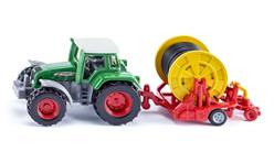 TRACTOR CON CARRETE DE RIEGO