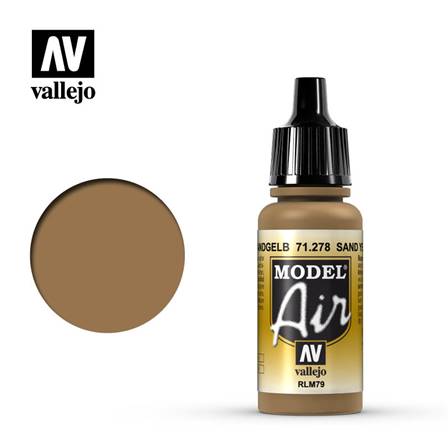 PINTURA ACRILICA PARA AEROGRAFO (17 ml) - AMARILLO ARENA RLM79