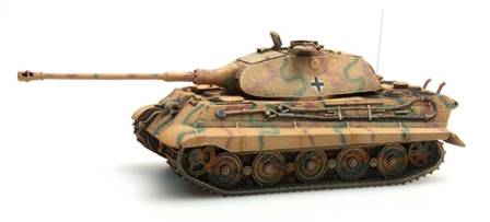 WM TIGER II TORRETA PORSCHE CON ZIMMERIT - MONTADO Y PINTADO