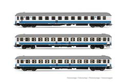 RENFE SET DE 3 COCHES LARGO RECORRIDO AZUL/BLANCO (2 LITERAS+1 CAMA)