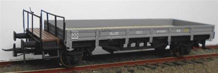 RENFE BORDE BAJO CON BALCONCILLO M-350490 GRIS CLARO - CAJA EN LATON