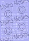 CALCAS DE LETRAS BLANCAS EN MINISCULA  (1-3 mm)