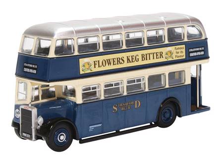 AUTOBUS DE 2 PISOS LEYLAND PD2/12 STRATFORD AZUL/CREMA
