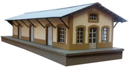 ALMACEN MZA 3 PUERTAS CON OFICINA (24,6  x 7,5 x 5,1 cm)