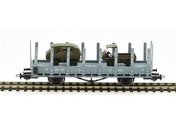 SUIZA SBB VAGON BORDE BAJO CON 2 VEHICULOS MILITARES