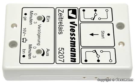 MODULO TEMPORIZADOR CON PARADA REGULABLE (0-3 minutos) (DC-DCC-MM-AC)