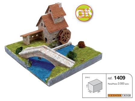 FORJA CON PUENTE (28,5 x 25 cm) H=17,5 cm, 2.000 piezas
