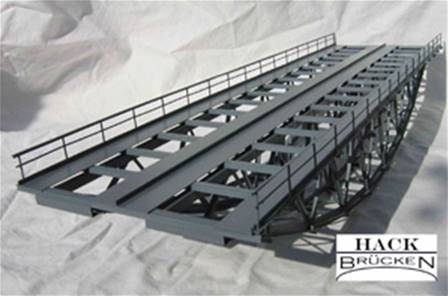 PUENTE VÍA DOBLE (48,5 x 13,5 x 9 cm) METAL -MONTADO Y PINTADO