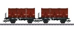 ALEMANIA DB SET DE 2 VAGONES 3 TOLVAS TRANSPORTE DE FUNDICION