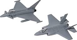 SET DE 2 F-35 Y EUROFIGHTER