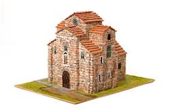 IGLESIA ROMANICA SAN MIGUEL DE LIÑO (21 x 28 x 17,5 cm)