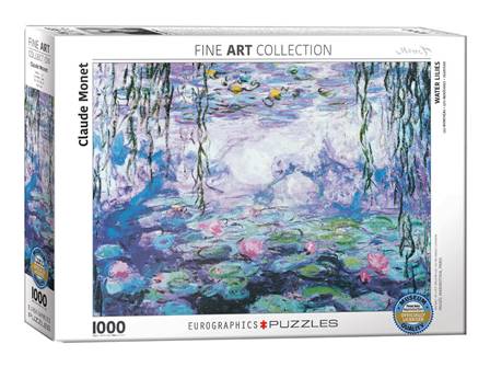 PUZZLE DE 1000  PIEZAS (48 x 68 cm) - LIRIOS DE CLAUDE MONET