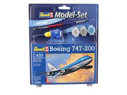 BOEING 747-200 CON PEGAMENTO+PINCELES+PINTURAS