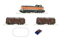 SET INICIO HO ANALOGICO, LOCOMOTORA DIESEL+2 VAGONES