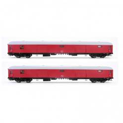 RENFE SET DE 2 FURGONES ROJOS DD-8100