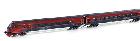 AUSTRIA OBB SET DE 3 COCHES + COCHE PILOTO