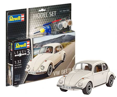 VW BEETLE+PINTURAS+PINCELES+PEGAMENTO