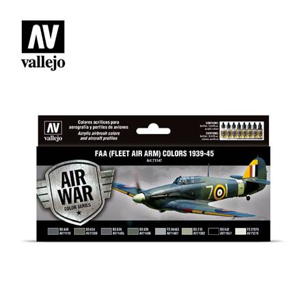 SET DE PINTURAS AVIONES FAA FLEET AIR ARM PARA AEROGRAFO (8 uds)