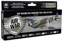 SET DE PINTURAS AVIONES RAF 1941-1945 PARA AERÓGRAFO (8 uds)