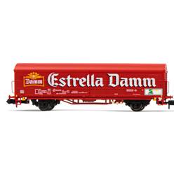 RENFE VAGON CERRADO JPD ROJO ESTRELLA DAMM