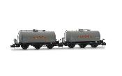 RENFE SET DE 2 VAGONES CISTERNA PR 3 EJES "CAMPSA"