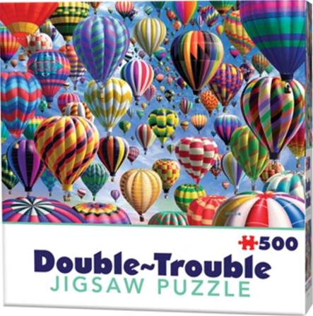 PUZZLE A 2 CARAS DE 500 PIEZAS MINIS (35 x 49 cm) - GLOBOS