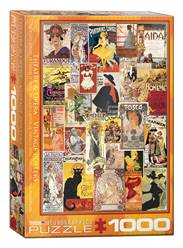 PUZZLE DE 1000 PIEZAS (48 x 68 cm) - CARTELES DE OPERAS VINTAGE