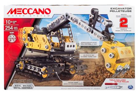 MECCANO-EXCAVADORA (2 MODELOS PARA CONSTRUIR)