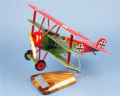 FOKKER DR I  (31 x 38 cm)  EN MADERA, ESCALA 1/18