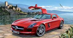 MERCEDES SLS AMG (19,3 cm) ESCALA 1/24 - EN KIT