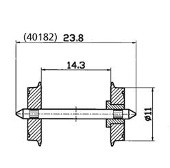 EJES VAGON (11 mm) (2 un)