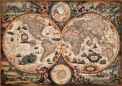PUZZLE DE 2000 PIEZAS (97 x 69 cm) - MAPA MUNDO ANTIGUO