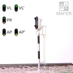 RENFE SEÑAL ESCALA HO DE 2 LUCES VERDE/AMBAR