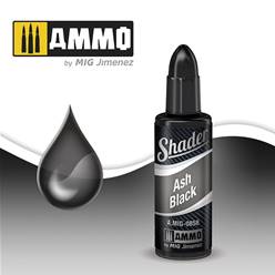SHADER - PINTURA TRANSPARENTE PARA AEROGRAFO, ASH BLACK (10 ml)